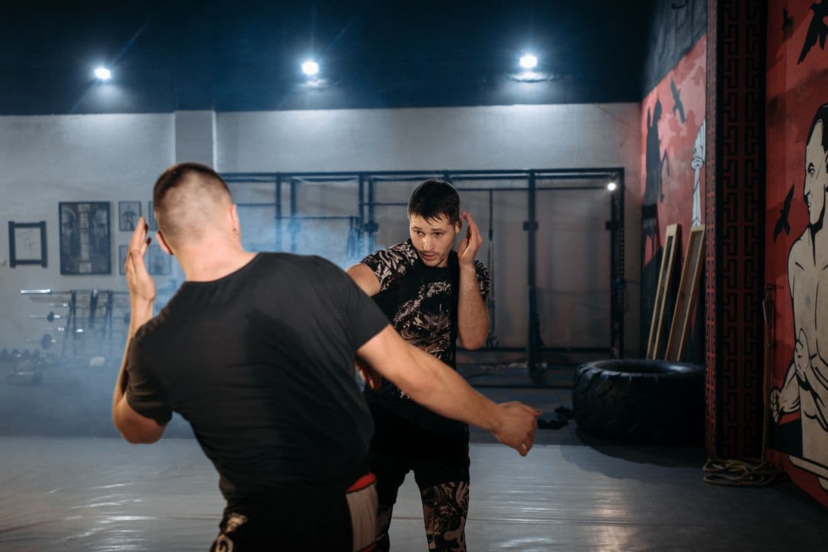 A Krav Maga partner self-defense drill